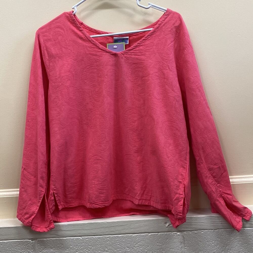 Eucalyptus NWT women’s large cotton linen blend TOP